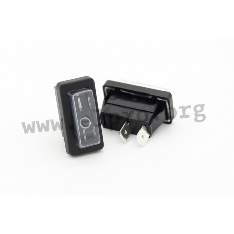 C1300ALGAA, Arcolectric rocker switches, 16A, for 11 resp 22x30mm panel cut-out, 1300/1350/1353 series