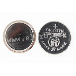 CR2477N.IB, Renata lithium manganese dioxide button cells, industrial packing, CR series