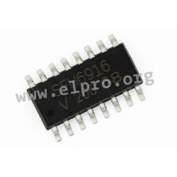 SFH6916, Vishay DC-Optokoppler, Transistor-Ausgang, PC/TCLT/4N/CNY/SFH/ILD/ILQ Serie
