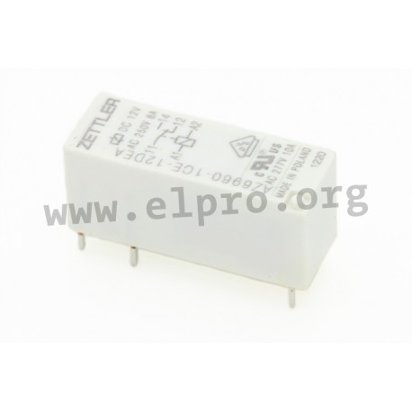 AZ6960-1CE-5DEA, Zettler PCB relays, 8A, 1 changeover  or 1 normally open contact, AZ6960 series