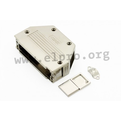 16-001790, Conec D-sub backshells, plastic, snap-in, 16-0017 and 16-0018 series