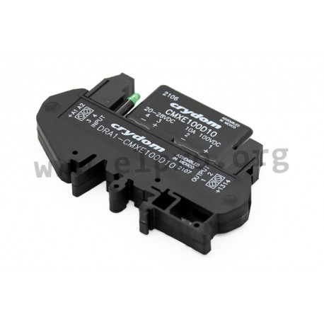 DRA1-CMXE100D10, Sensata/Crydom Lastrelais, 5 bis 10A, 60 bis 100V, MOSFET-Ausgang, Gleichspannung, DIN-Schiene, DRA1-CMX Serie