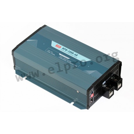 NPB-1200-48, Mean Well external battery chargers, 1200W, for lead-acid and Li-ion batteries, NPB-1200 series