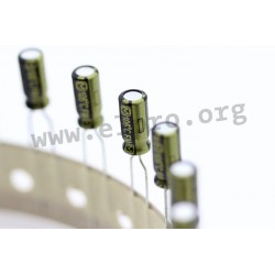 EEUFM1E101B, Panasonic electrolytic capacitors, radial, hybrid electrolytic, 105°C, FM series