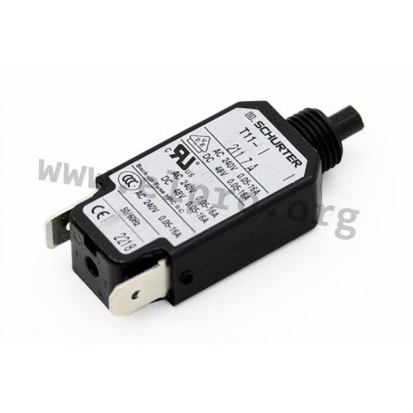 4400.0056, Schurter circuit breakers, thread-neck type, T11-211 series