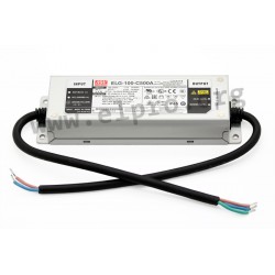 ELG-100-C350A-3Y, Mean Well LED drivers, 100W, IP65, constant current, adjustable, protective earth conductor (PE), ELG-100-C se