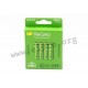 120100AAAHCE-C4, GP Batteries NiMH batteries, 1,2V, ReCyko and ReCyko Pro series GP100AAAHC 4-pack 120100AAAHCE-C4