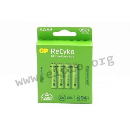 120100AAAHCE-C4, GP Batteries NiMH-Akkus, 1,2V, ReCyko und ReCyko Pro Serie