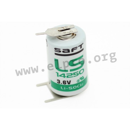LS142503PFRP, Saft Lithium-Thionylchlorid-Batterien, 3,6V, LS und LSH Serie