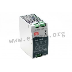 DRC-180B, Mean Well DIN rail battery chargers, 180W, UPS function, DRC-180 series
