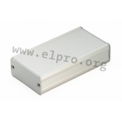 TUF 55 25 100 ME, Fischer tube enclosures, natural-coloured or black anodised, TUF series