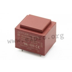 BV302S06020, Zettler PCB transformers, 2VA, EI 30