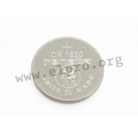CR1620.IB, Renata Lithium-Mangandioxid-Knopfzellen, Industrieverpackung, CR Serie