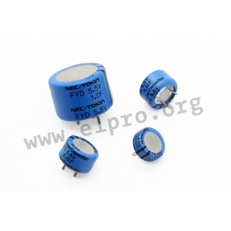 FYD0H225ZF, Kemet SuperCaps, 5,5V, FY series