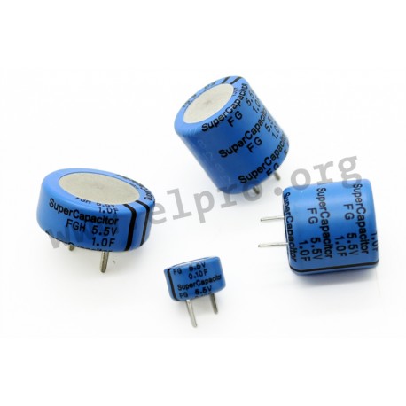FG0H225ZF, Kemet SuperCaps, FG series