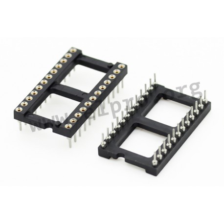 001-2-024-6-B1STF-XT0, MPE Garry IC precision sockets, pitch 2,54mm, 001 series