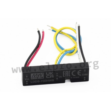 LDDS-300HWB, Mean Well DC/DC step-down LED drivers, dimmable, LDDS-H series