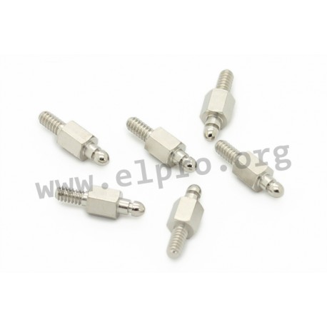 16-002190, Conec D-sub mounting bolts, snap-in, 16-002190 series