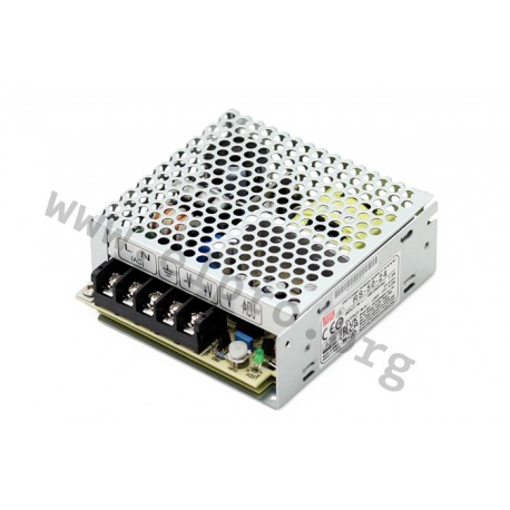 RS-50-5, Mean Well switching power supplies, 50W, RS-50 series
