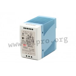 MDR-100-12, Mean Well DIN rail switching power supplies, 100W, MDR-100 series