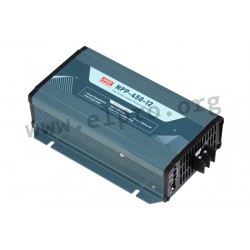 NPP-450-12, Mean Well external battery chargers, 450W, for lead-acid batteries, NPP-450 series