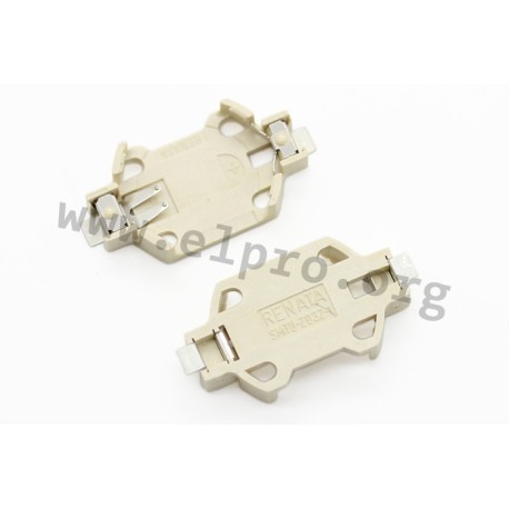 SMTU2032-LF.TR, Renata Knopfzellenhalter, horizontal und vertikal, für THT und SMT