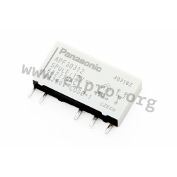 APF10205, Panasonic PCB relays, 6A, 1 changeover or 1 normally open contact, APF series