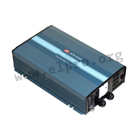 NTS-2200-212EU, Mean Well DC/AC converters, 2200W, pure sine wave, NTS-2200 series
