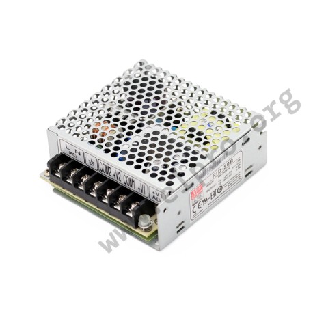 RID-50B, Mean Well switching power supplies, 50W, isolated output, dual output, RID-50 series