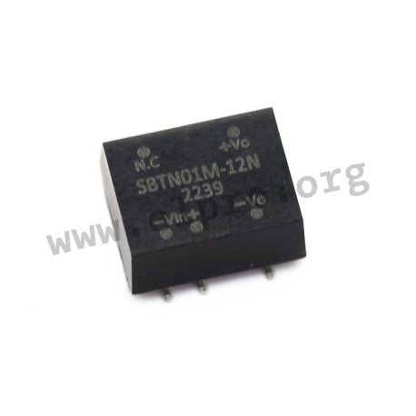 SBTN01N-05N, Mean Well DC/DC converters, 1W, SMD, SBTN01-N series