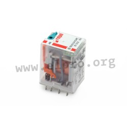 R2N-2012-23-1024-WT, Relpol industrial relays, 12A, 2 changeover contacts, R2N series