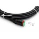 55-00388, Conec valve connectors, IP67, molded with stranded wire, Deutsch DT series DT06-2S-A/K1/0.75/2m 55-00388