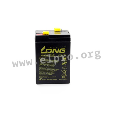 WP4.5-6, Kung Long lead-acid batteries, 6 volts, WP series