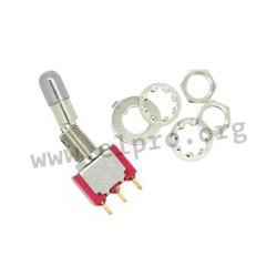 T8013-LKBG-E-H, Salecom toggle switches, 5A, for Ø6,86mm cutout, T80-T series