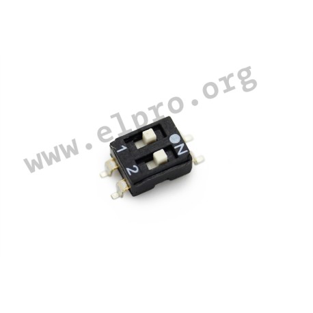 ESD-102-EZ, ECE DIL switches, SMD, pitch 2,54mm, SD and ESD series