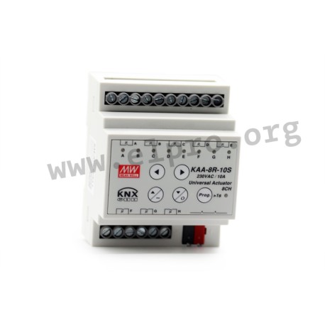 KAA-8R-10S, Mean Well KNX universal actuators, KNX standard, KAA-8R and KAA-8R-S series
