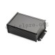 1457K1202BK, Hammond diecast extruded aluminium enclosures, IP65, with aluminium end panels, 1457 series 1457K1202BK