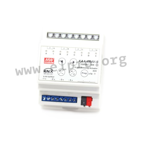 KAA-4R4V-10S, Mean Well KNX LED actuators, KNX standard, KAA-4R4V and KAA-4R4V-S series