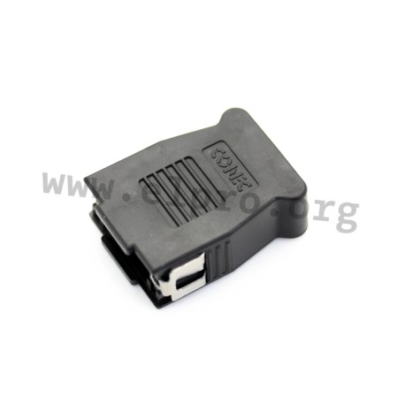 16-001810, Conec D-sub backshells, plastic, snap-in, 16-0017 and 16-0018 series