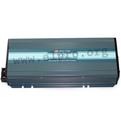 NTU-1700-212EU, Mean Well DC/AC converters, 1700W, pure sine wave, UPS function, NTU-1700 series