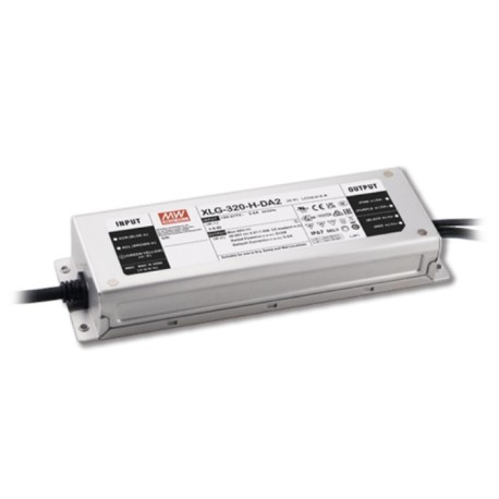 XLG-320-M-DA2, Mean Well LED drivers, 320W, IP67, constant power, dimmable, DALI 2.0 interface, XLG-320-DA2 series