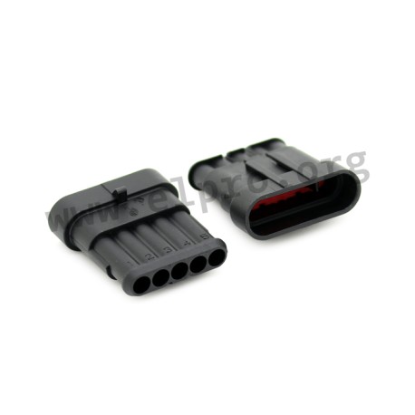 282107-1, TE Connectivity Stiftgehäuse, IP67, Tyco/AMP, Superseal 1.5 Serie