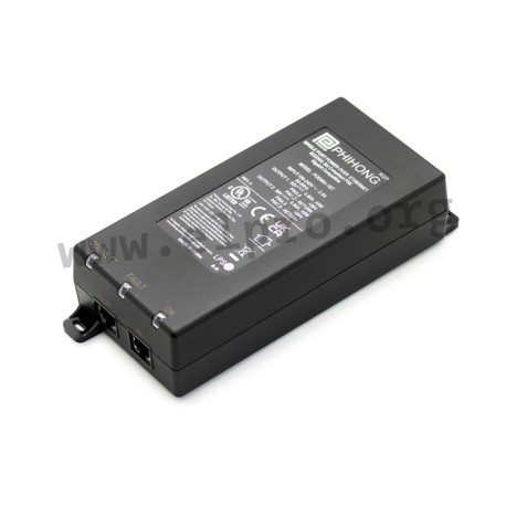 POE90U-1BT6, Phihong PoE desktop switching power supplies, 90W, POE90U series