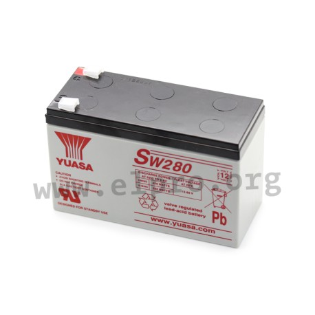 SW280, Yuasa lead-acid batteries, 12 volts, SW and SWL series