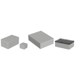 5U200500, BOX4U general purpose enclosures, polycarbonate, light grey, IP65/IP66, 5U2 series