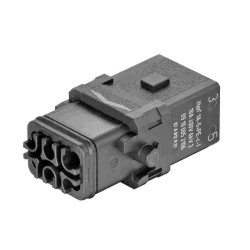 09100053106, HARTING connectors, crimp and screw connection, Han 1A series