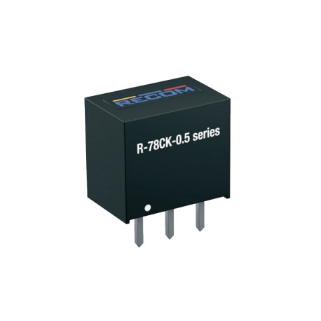R-78CK5.0-0.5, Recom DC/DC switching regulators, 0,5A, SIL3 housing, R-78CK-0.5 series