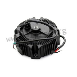 HBG-200-60, Mean Well LED drivers, 200W, IP67, CV and CC (mixed mode), circular housing, HBG-200 series