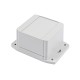 1555E2F42GY, Hammond wall enclosures, polycarbonate, with flanges, IP68, 1555F series 1555E2F42GY