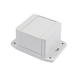 1555E2F42GY, Hammond wall enclosures, polycarbonate, with flanges, IP68, 1555F series